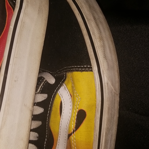Vans Mens Flame Old Skool Black with yellow sz. 12 - Picture 11 of 16